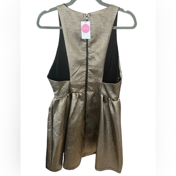 Honey metallic gold/silver/platinum Chelsea Dress - Picture 3 of 3